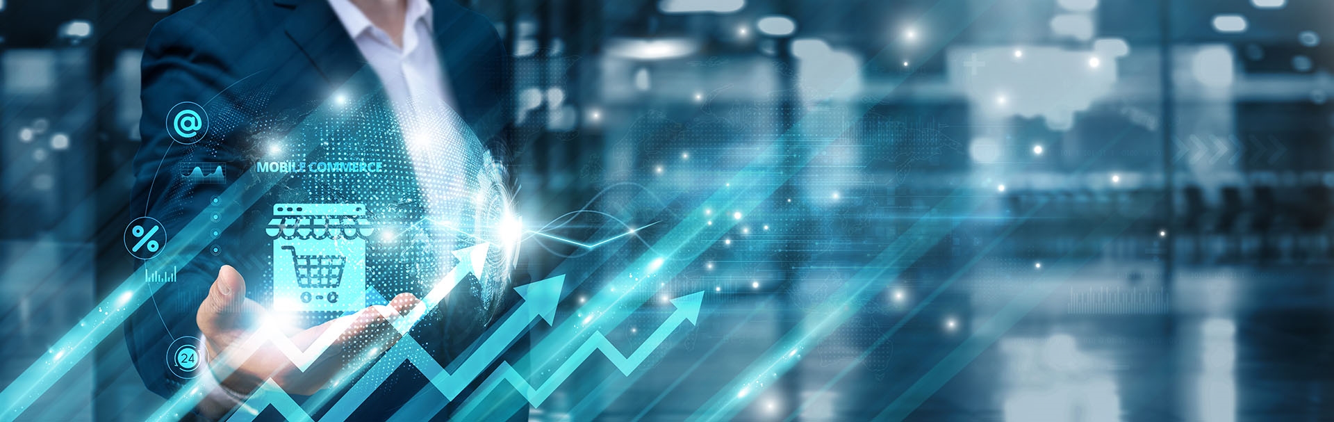 person with digital designs